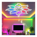 Eclairage Blanc et Ambre contemporain en version lustre 64W 3000K