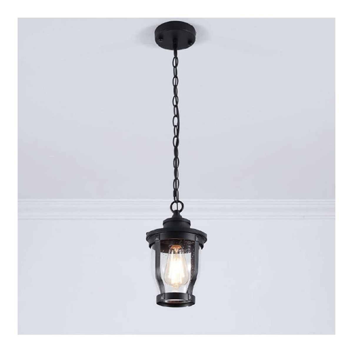 Suspension decoratif Noir avec diffusion lumineuse harmonieuse 40W E27