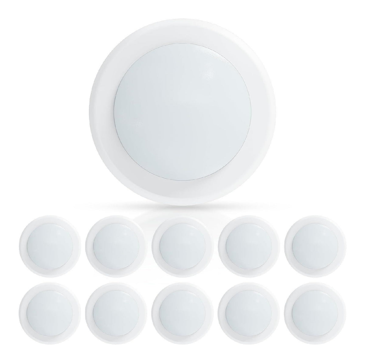 Solution lumineuse Blanc et Ambre au dessin sobre en format spot de plafond 5 W 2700 K