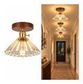Plafonnier decoratif Ambre et Transparent avec diffusion lumineuse harmonieuse E27