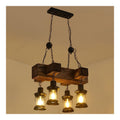 Suspension Noir et Ambre a presence elegante et lumiere agreable E27 6J-1134