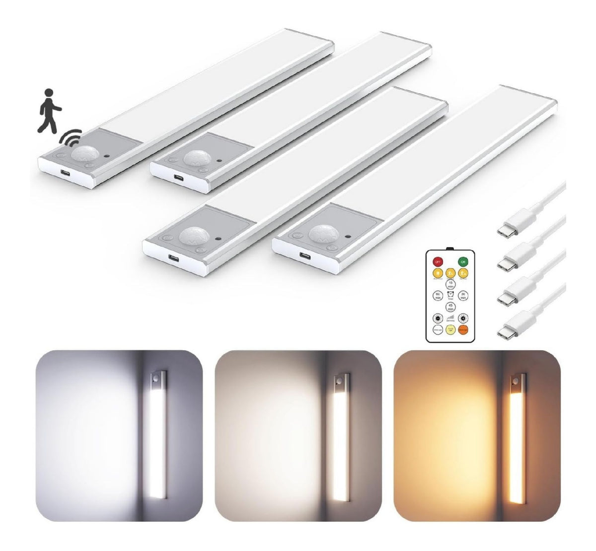 Luminaire decoratif Blanc et Ambre avec diffusion lumineuse harmonieuse C3-1465
