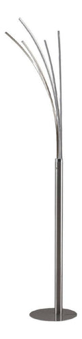 Lampadaire Gris et Ambre au style moderne avec conception fonctionnelle