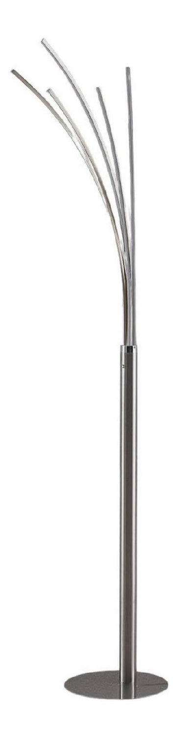 Lampadaire Gris et Ambre au style moderne avec conception fonctionnelle