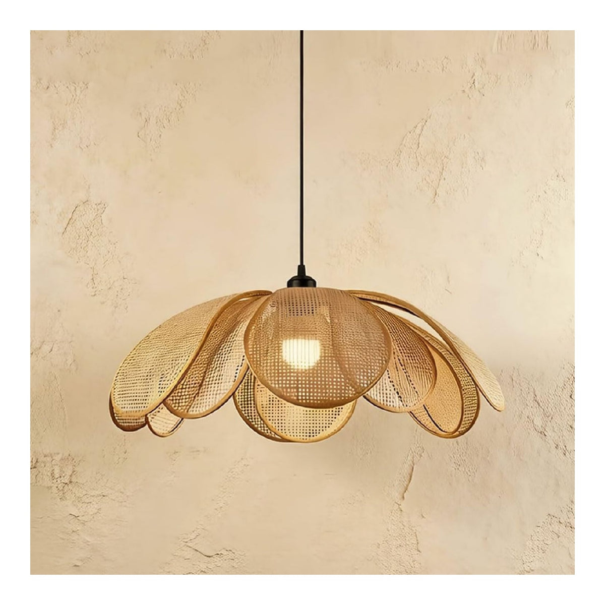 Suspension Ambre et Rouge a presence elegante et lumiere agreable E27 9Q-8198