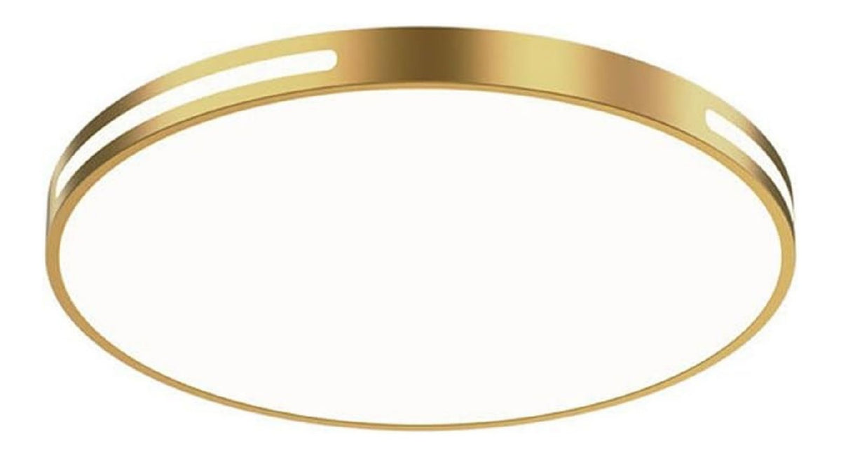 Eclairage Blanc et Dore contemporain en version plafonnier