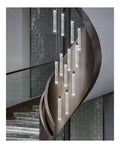 Eclairage Noir et Transparent contemporain en version lustre 60 W