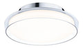 Eclairage Blanc et Argente contemporain en version plafonnier 5W IP44 3000K