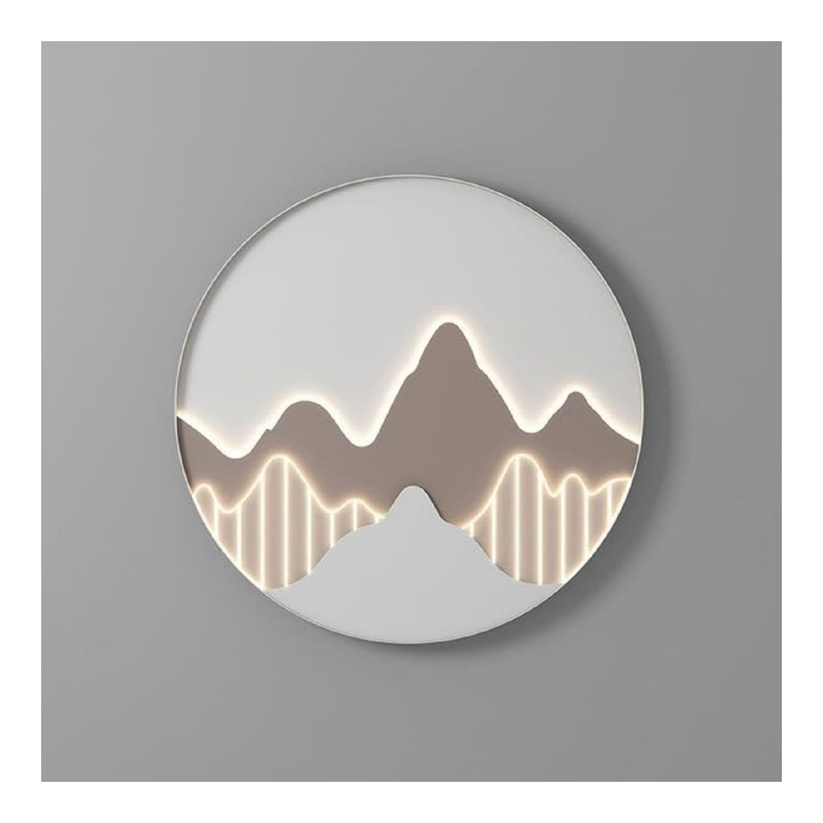 Applique murale Blanc et Ambre a presence elegante et lumiere agreable 15 W
