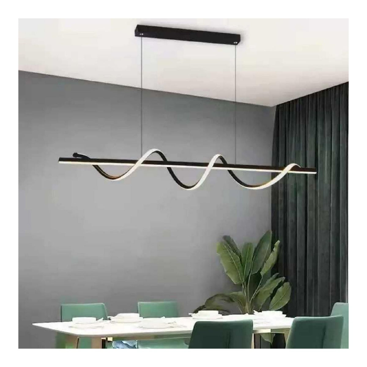 Suspension Ambre et Rouge aux lignes epurees avec eclairage confortable IP21