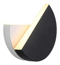 Solution lumineuse Noir et Ambre au dessin sobre en format applique murale 60 W