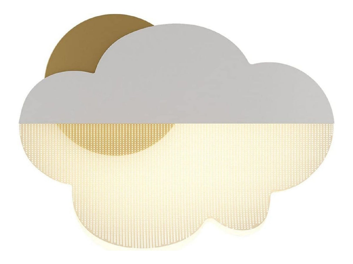 Applique murale Blanc et Dore a presence elegante et lumiere agreable