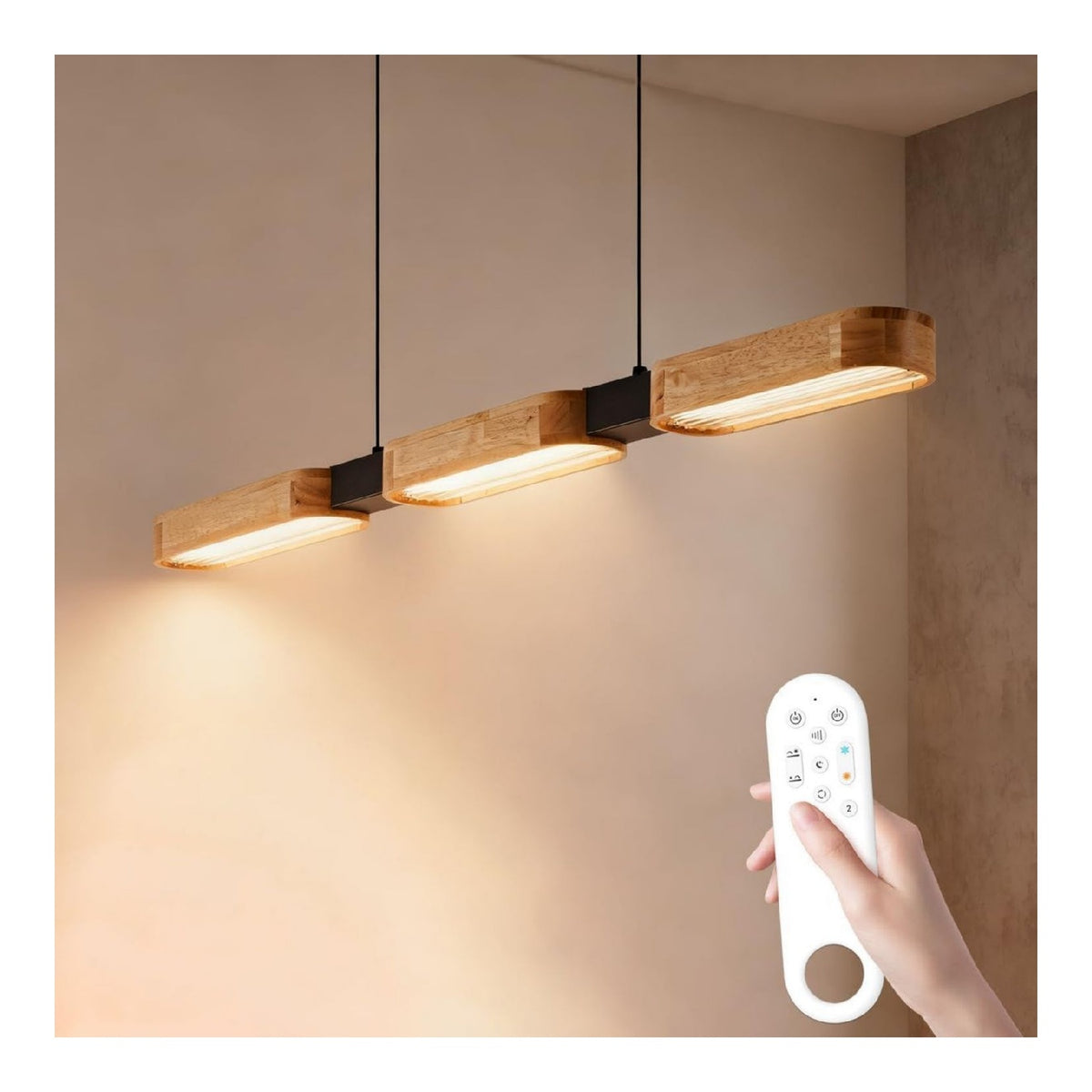 Solution lumineuse Blanc et Ambre au dessin sobre en format suspension 25W 6500K