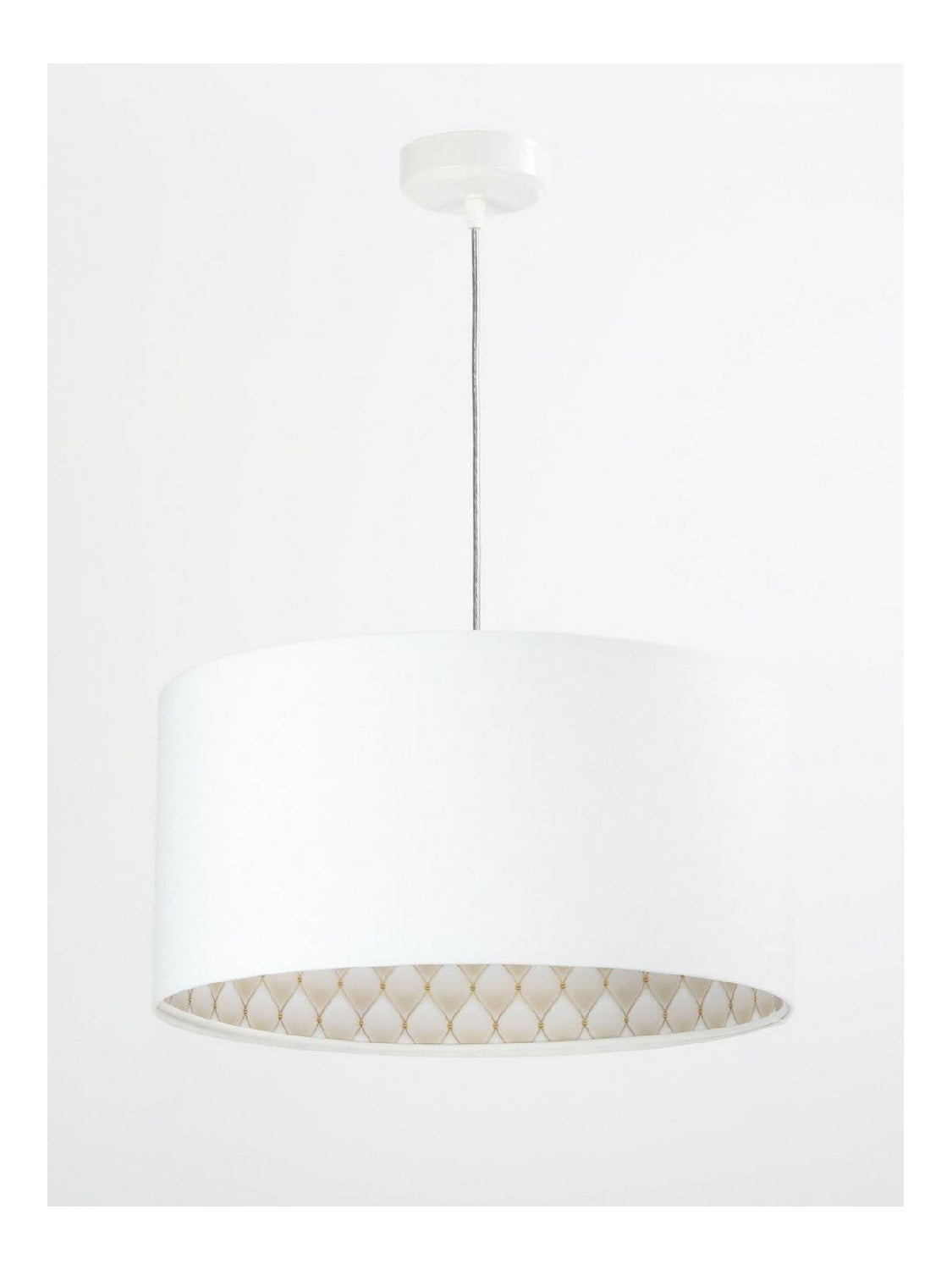 Eclairage Blanc et Beige contemporain en version suspension 60 W IP20