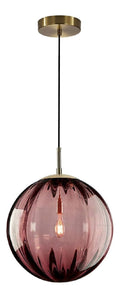 Solution lumineuse Dore et Ambre au dessin sobre en format suspension 8D-8075