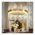 Lustre Dore et Ambre au style moderne avec conception fonctionnelle 3000K