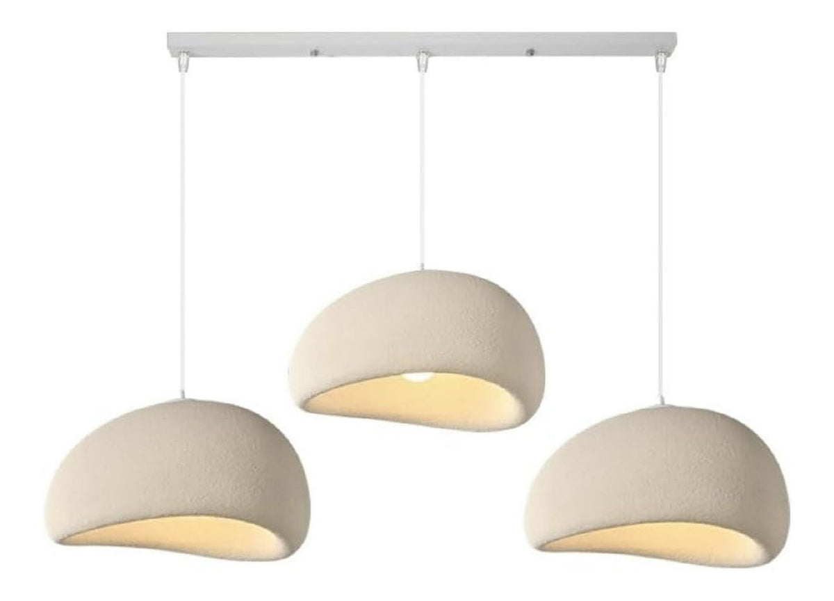 Suspension Ambre et Beige au style moderne avec conception fonctionnelle 60 W E27