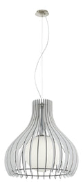 Suspension Blanc et Ambre au style moderne avec conception fonctionnelle E27