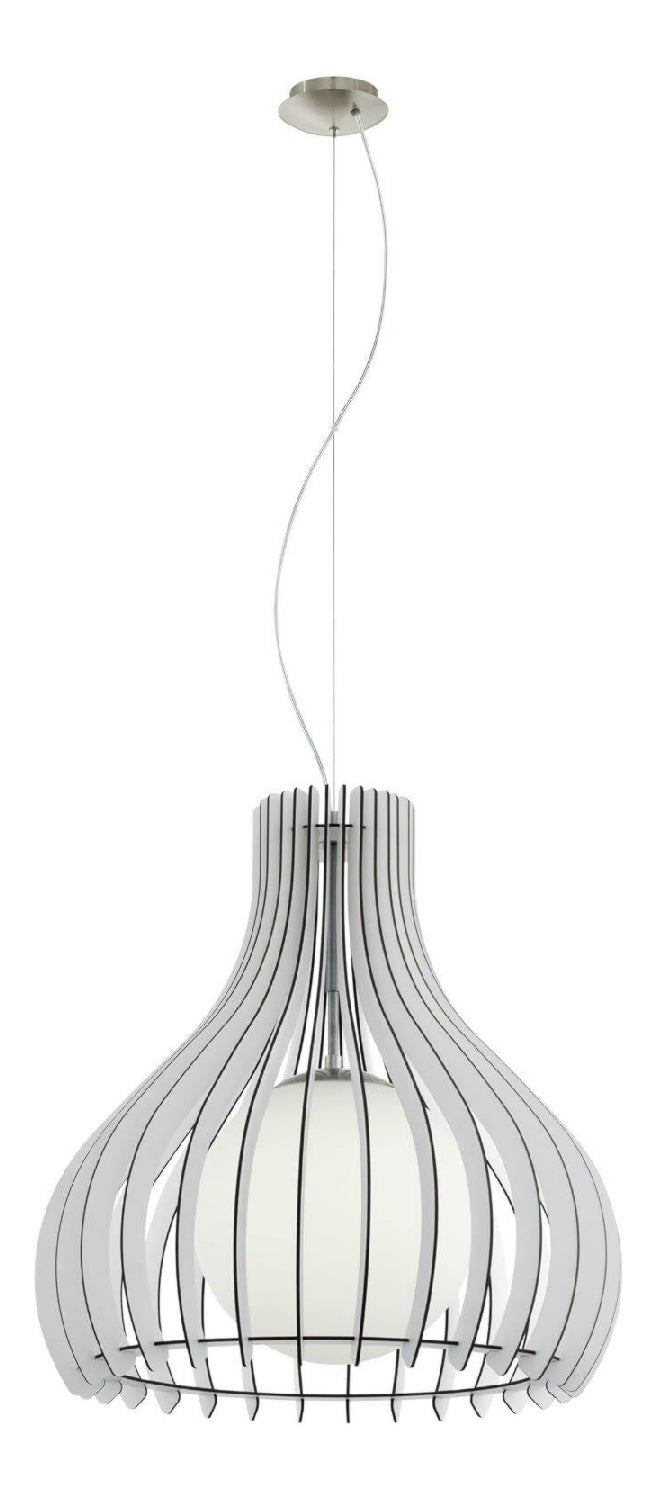 Suspension Blanc et Ambre au style moderne avec conception fonctionnelle E27